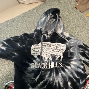 blue ty-dye sweatshirt, medium